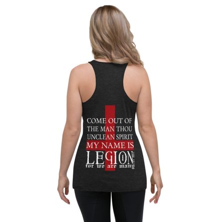 Mark 5:8 Legion; For We Are Many - Women's Racerback Tank