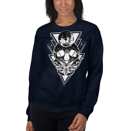 Deathhead Hawkmoth (Dark) - Big Size Unisex Sweatshirt - Image 2