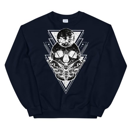 Deathhead Hawkmoth (Dark) - Big Size Unisex Sweatshirt - Image 3