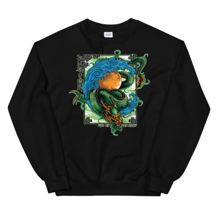 Traditional Dragon Tattoo - Big Size Unisex Sweatshirt - Image 3