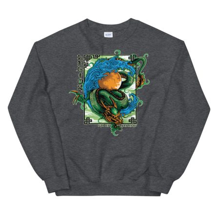 Traditional Dragon Tattoo - Big Size Unisex Sweatshirt - Image 5