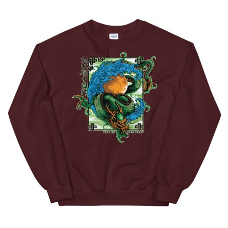 Traditional Dragon Tattoo - Big Size Unisex Sweatshirt - Image 4