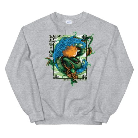 Traditional Dragon Tattoo - Big Size Unisex Sweatshirt - Image 7