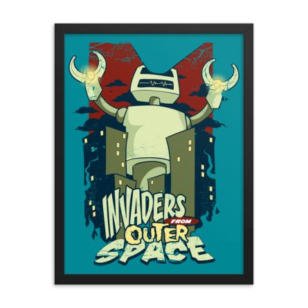 Invaders From Outer Space - Framed poster