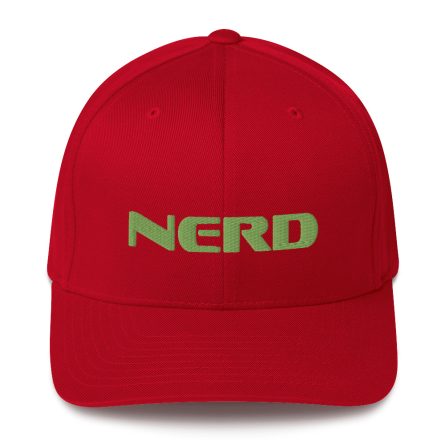 Nerd - 3D Puff Closed-Back Flexfit Cap - Image 7