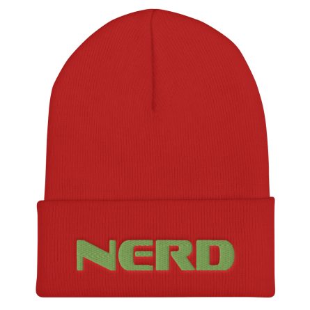 Nerd - 3D Puff Cuffed Beanie - Image 5