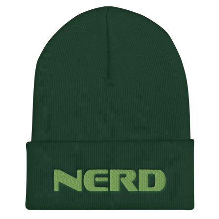 Nerd - 3D Puff Cuffed Beanie - Image 4