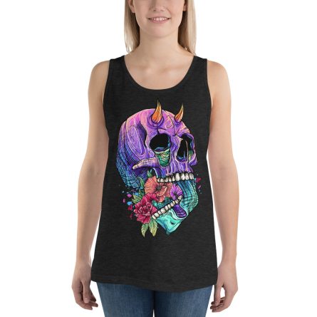 Vibrant Decay #02 - Unisex Premium Tank Top - Image 2