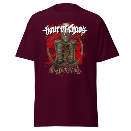 Hour Of Chaos - Bred To Fail - Unisex Heavy Cotton T-shirt - Image 2