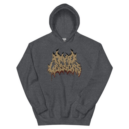 Hard Lessons - Gritty Death Metal Logo - Unisex Hoodie - Image 2