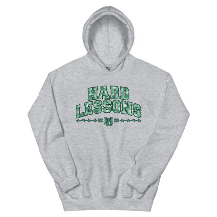 Hard Lessons – Mint Green Camo – Unisex Hoodie - Image 4