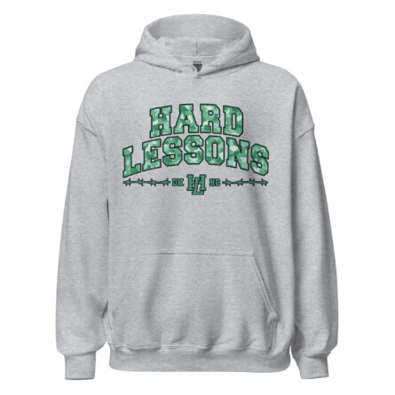 Hard Lessons – Mint Green Camo – Unisex Hoodie - Image 4
