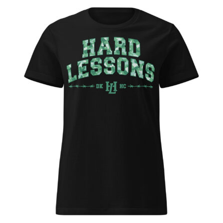 Hard Lessons – Mint Green Camo – Women’s softstyle t-shirt